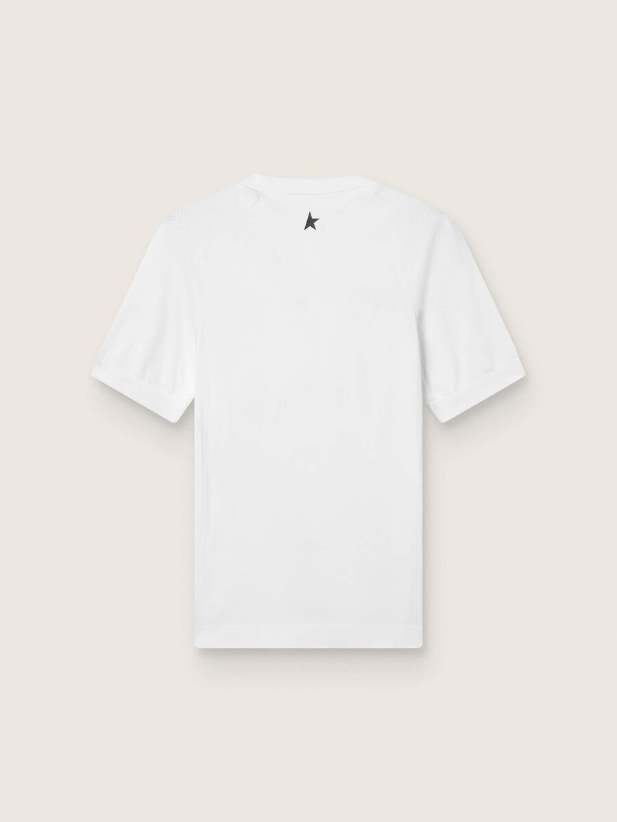 slim-fit wit sport-t-shirt voor heren
