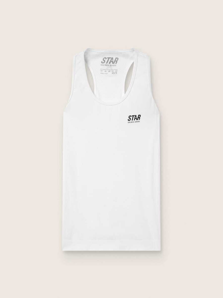 witte sporttanktop voor dames