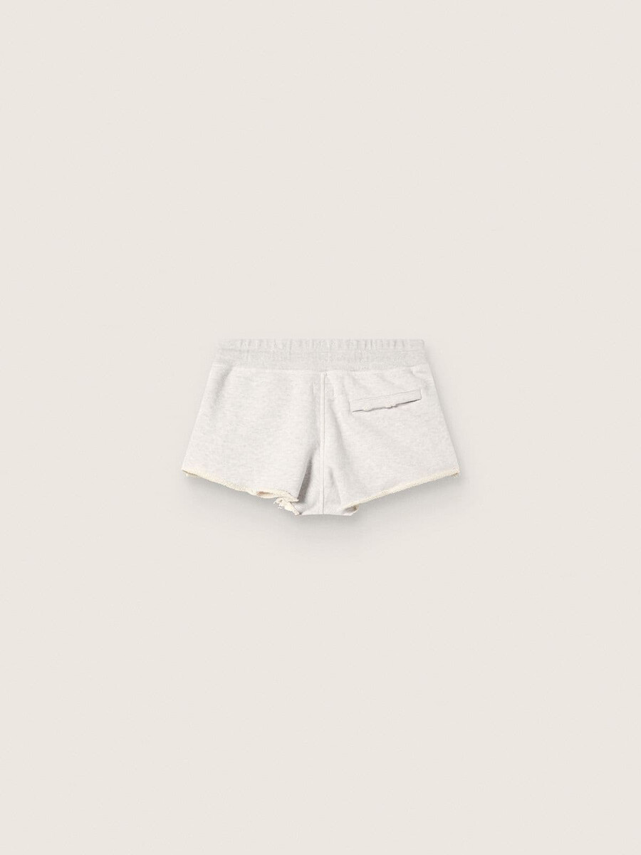 damesshorts van star in grijs gemêleerd fleece