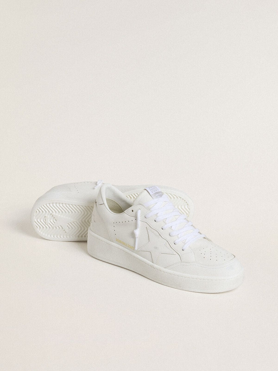 heren ball star met witte leren ster en hielstuk.