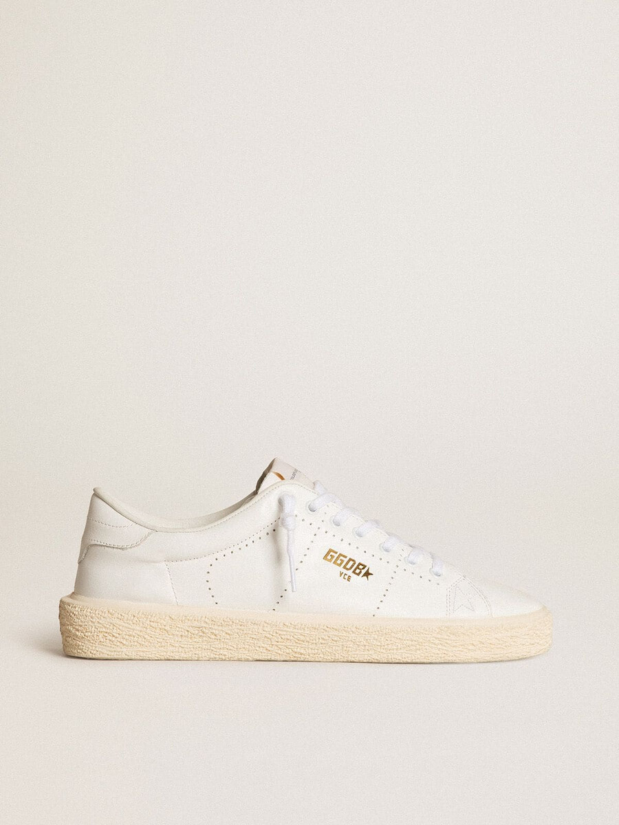 damestennisschoenen in wit leer