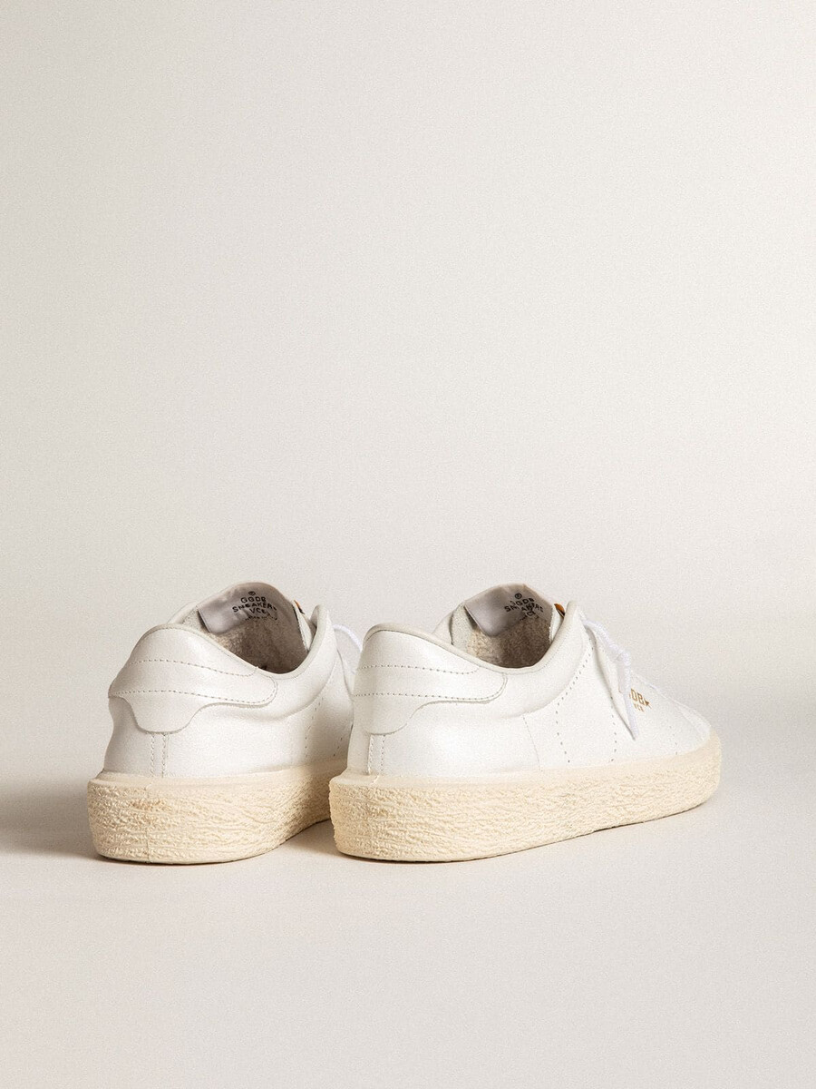 damestennisschoenen in wit leer