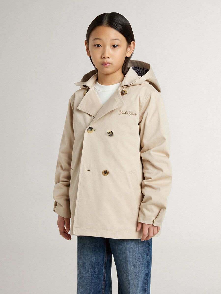 trenchcoat voor kinderen met uitneembaar binnenvest.