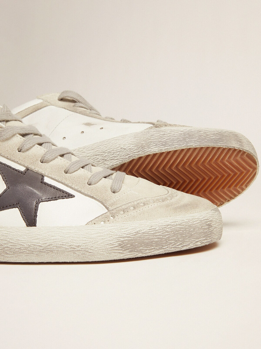 heren mid star wit met zwarte ster