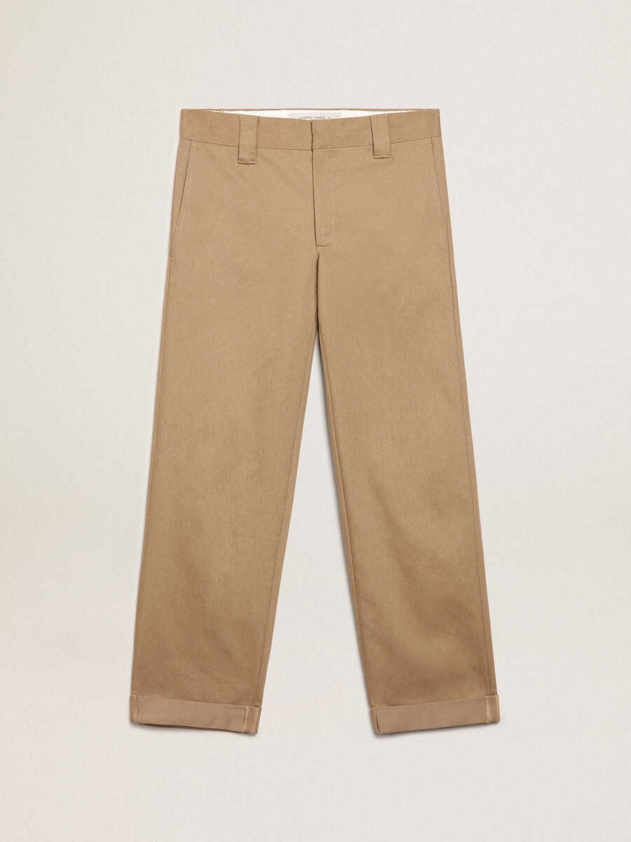 beige kaki chinos uit de golden collection