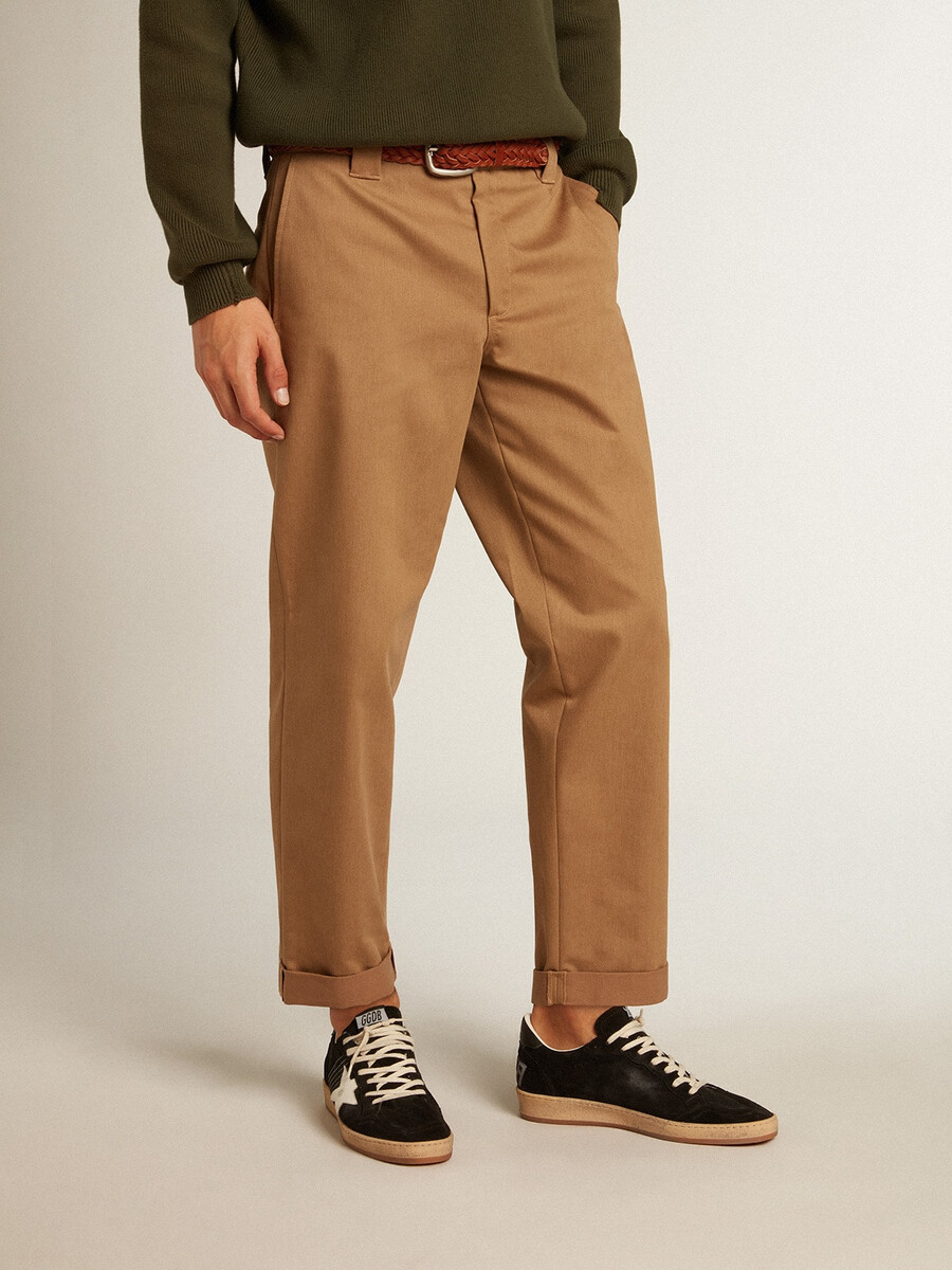 beige kaki chinos uit de golden collection
