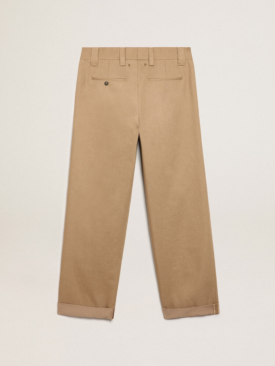 beige kaki chinos uit de golden collection