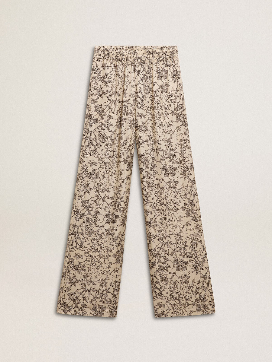 damesjoggingbroek met bloemenprint