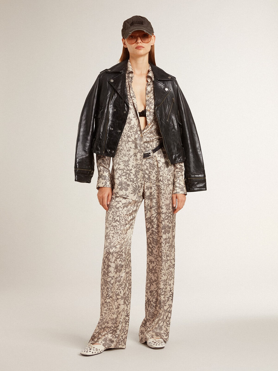 damesjoggingbroek met bloemenprint
