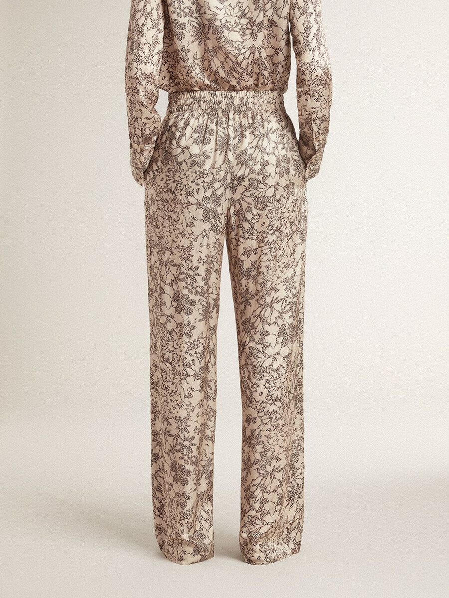 damesjoggingbroek met bloemenprint