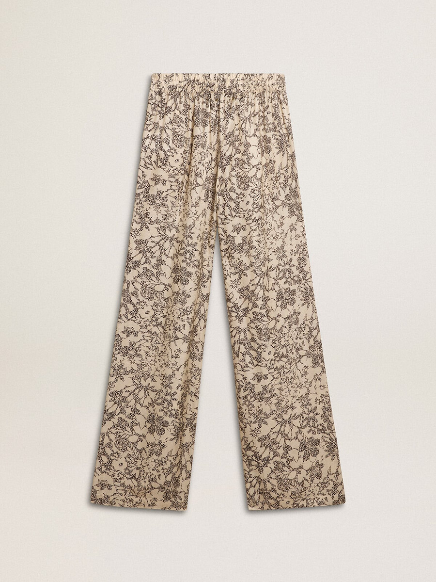 damesjoggingbroek met bloemenprint