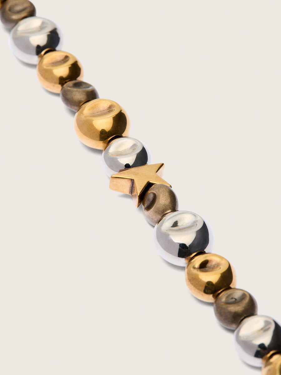 zwarte linten choker met studs