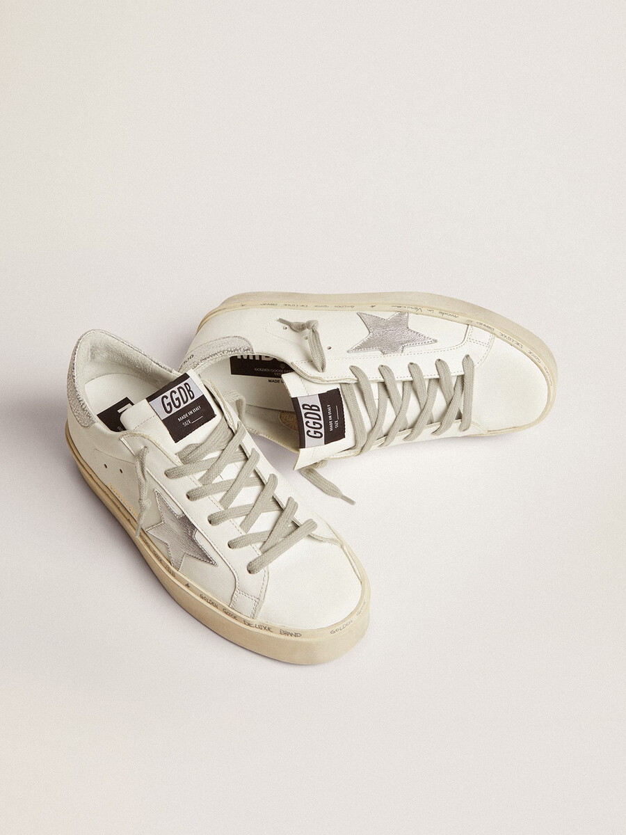 dames hi star sneakers met zilverkleurig hielstuk
