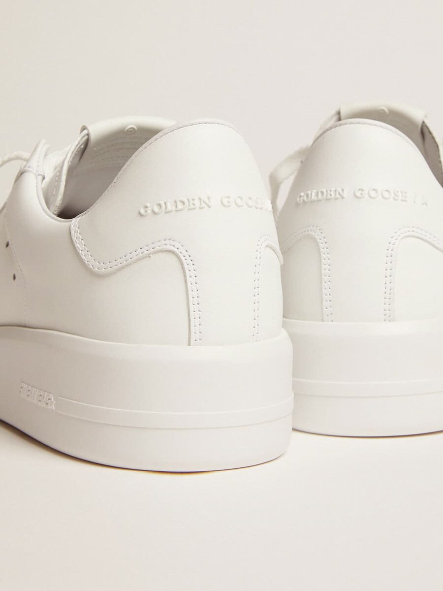 dames purestar sneakers van wit leer