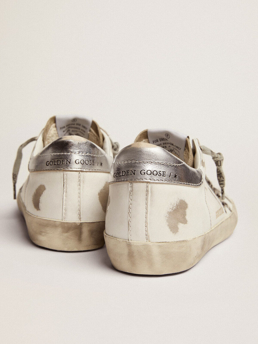 superster voor dames met zebraprint en ponyhuid ster