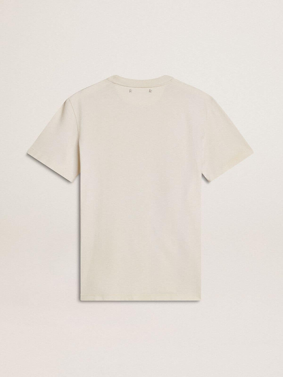 wit dames-t-shirt met bloemenprint